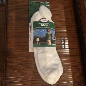 New VTG Socks 2001 Thorlos Sport Golf Roll Top White G-15 Low Acrylic USA XL